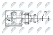 Gelenksatz, Antriebswelle NTY NPW-NS-063