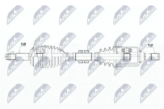 Antriebswelle Vorderachse links NTY NPW-NS-078 Bild Antriebswelle Vorderachse links NTY NPW-NS-078