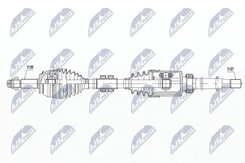 Antriebswelle Vorderachse rechts NTY NPW-NS-080