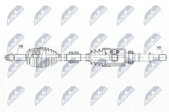 Antriebswelle Vorderachse rechts NTY NPW-NS-080 Bild Antriebswelle Vorderachse rechts NTY NPW-NS-080
