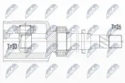 Gelenksatz, Antriebswelle NTY NPW-NS-093