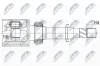 Antriebswelle Vorderachse rechts NTY NPW-NS-095 Bild Antriebswelle Vorderachse rechts NTY NPW-NS-095