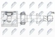 Gelenksatz, Antriebswelle NTY NPW-NS-097