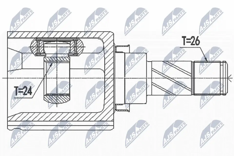 Gelenksatz, Antriebswelle NTY NPW-NS-099