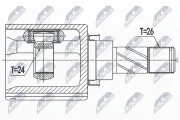 Gelenksatz, Antriebswelle NTY NPW-NS-099