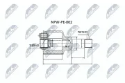 Gelenksatz, Antriebswelle NTY NPW-PE-002