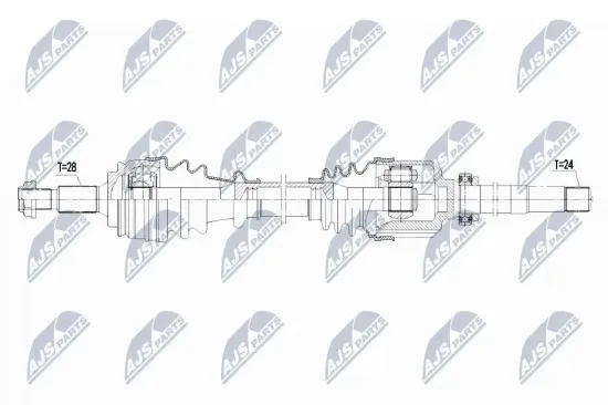 Antriebswelle NTY NPW-PE-019 Bild Antriebswelle NTY NPW-PE-019