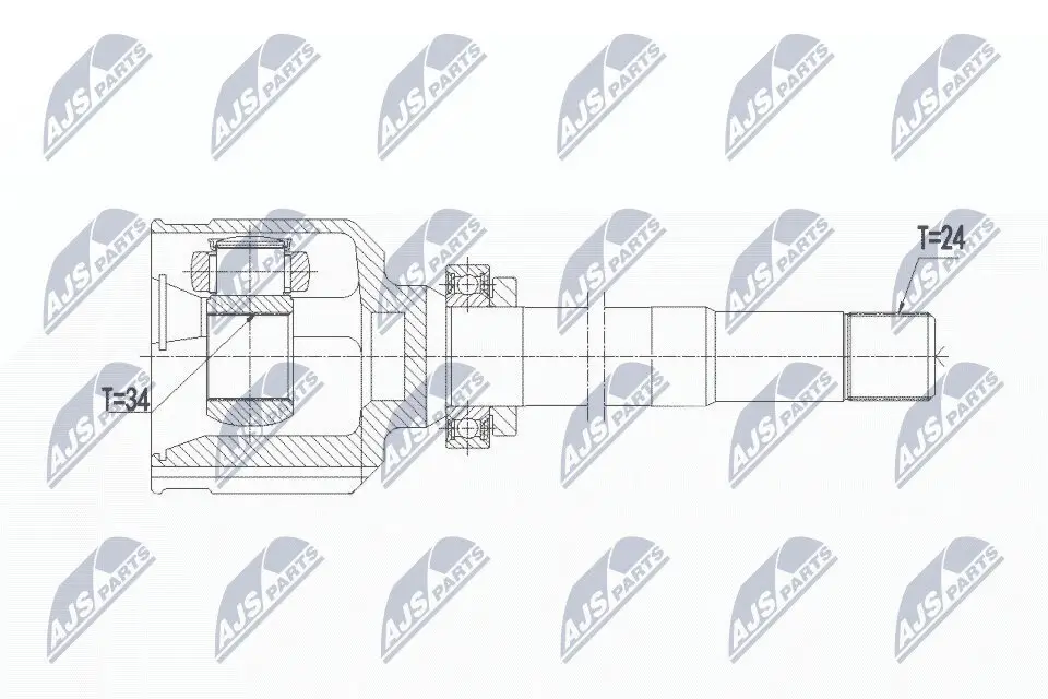 Gelenksatz, Antriebswelle NTY NPW-PE-020