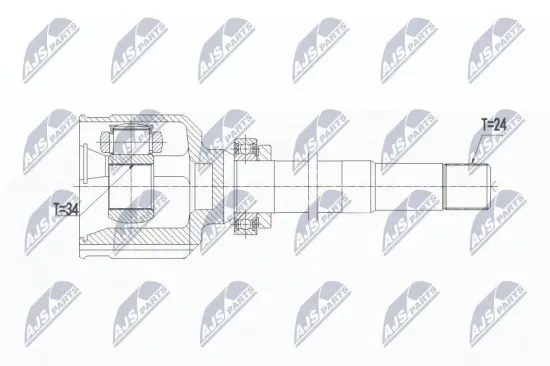 Gelenksatz, Antriebswelle NTY NPW-PE-020 Bild Gelenksatz, Antriebswelle NTY NPW-PE-020