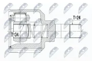 Gelenksatz, Antriebswelle NTY NPW-PE-022