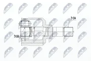 Gelenksatz, Antriebswelle NTY NPW-PE-024