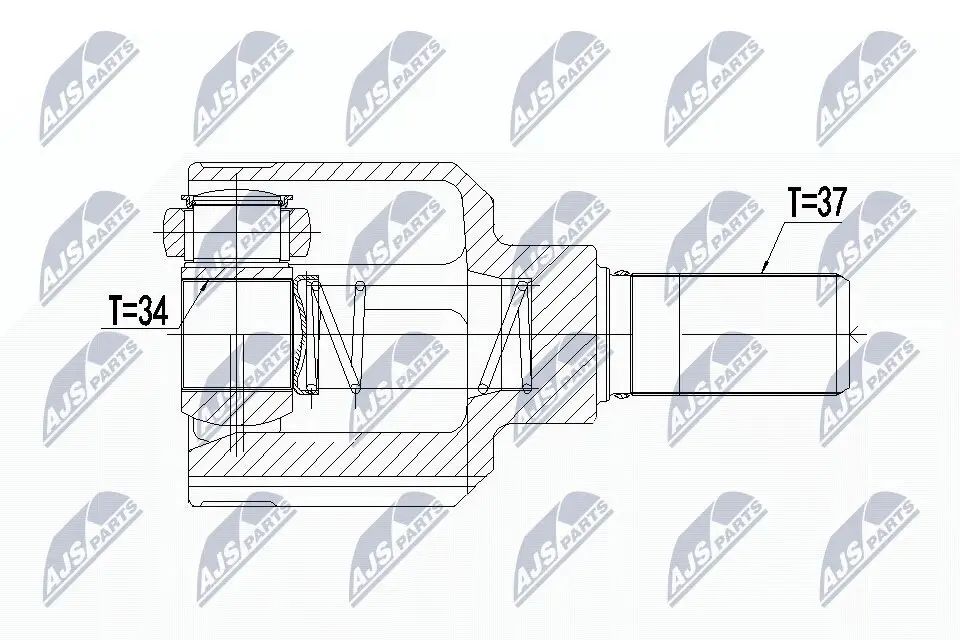 Gelenksatz, Antriebswelle NTY NPW-PE-040