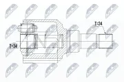 Gelenksatz, Antriebswelle NTY NPW-PE-050