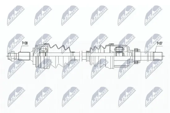 Antriebswelle Vorderachse rechts NTY NPW-PE-073 Bild Antriebswelle Vorderachse rechts NTY NPW-PE-073