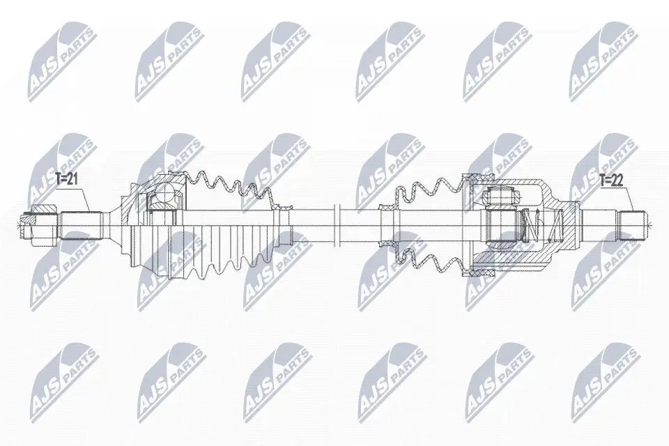 Antriebswelle NTY NPW-PE-075 Bild Antriebswelle NTY NPW-PE-075