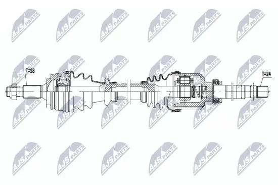 Antriebswelle NTY NPW-PE-079 Bild Antriebswelle NTY NPW-PE-079