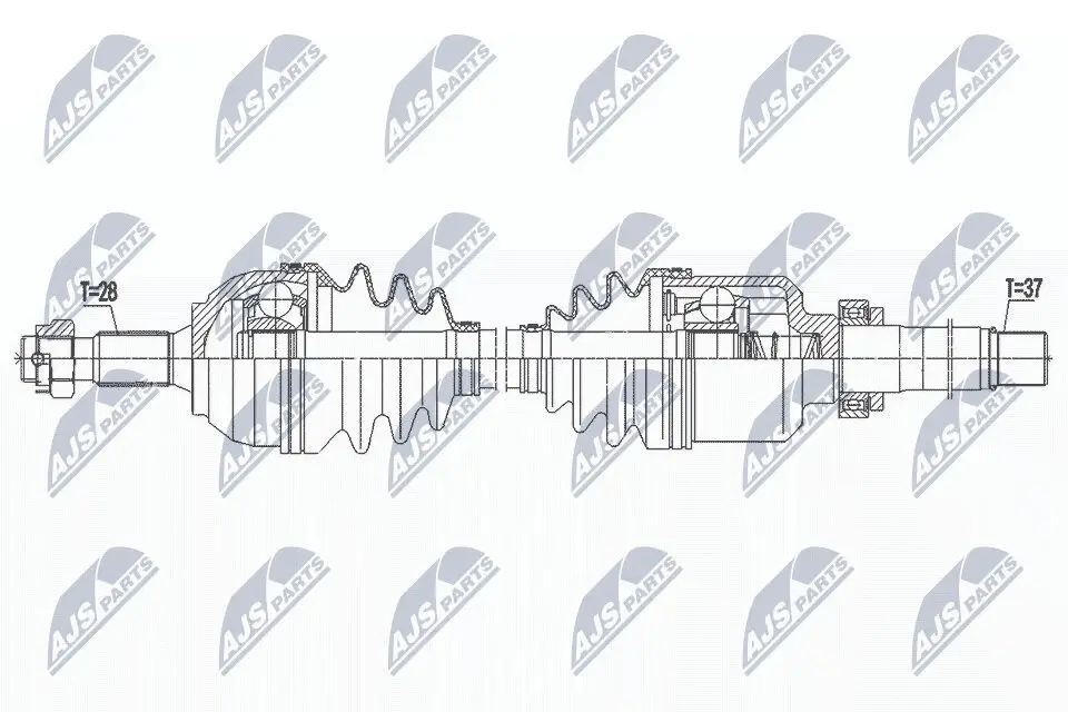 Antriebswelle Vorderachse rechts NTY NPW-PE-091