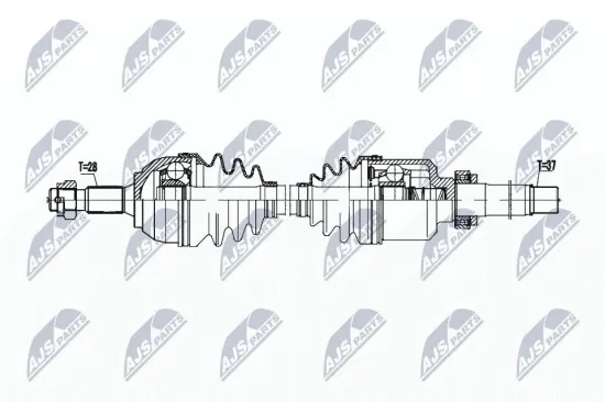 Antriebswelle NTY NPW-PE-095 Bild Antriebswelle NTY NPW-PE-095