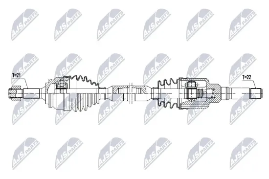 Antriebswelle NTY NPW-PE-113 Bild Antriebswelle NTY NPW-PE-113