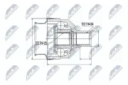 Gelenksatz, Antriebswelle getriebeseitig Vorderachse NTY NPW-PL-025