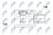 Gelenksatz, Antriebswelle NTY NPW-PL-030