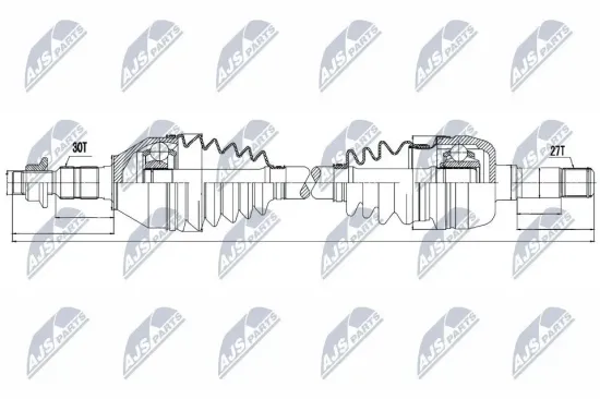 Antriebswelle Vorderachse Vorderachse rechts NTY NPW-PL-036 Bild Antriebswelle Vorderachse Vorderachse rechts NTY NPW-PL-036