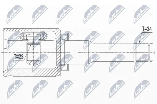 Gelenksatz, Antriebswelle NTY NPW-PL-040 Bild Gelenksatz, Antriebswelle NTY NPW-PL-040