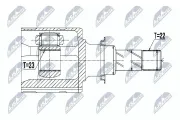 Gelenksatz, Antriebswelle NTY NPW-PL-045