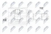 Gelenksatz, Antriebswelle NTY NPW-PL-051