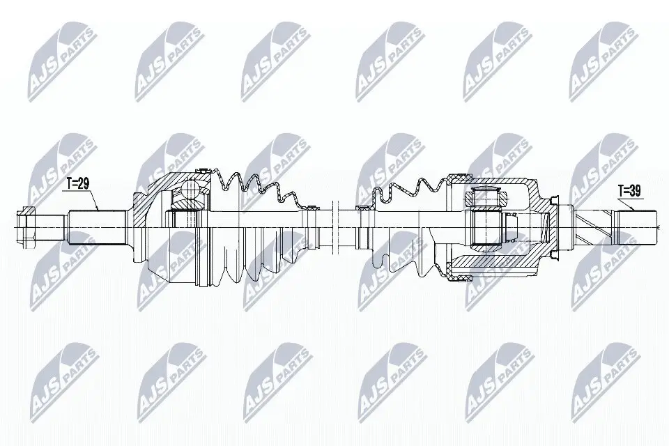 Antriebswelle Vorderachse links NTY NPW-PL-057