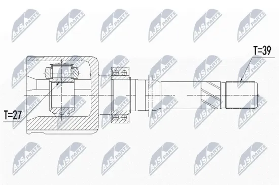 Gelenksatz, Antriebswelle getriebeseitig NTY NPW-PL-060 Bild Gelenksatz, Antriebswelle getriebeseitig NTY NPW-PL-060