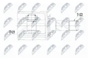 Gelenksatz, Antriebswelle NTY NPW-PL-064