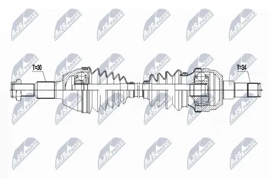 Antriebswelle Hinterachse rechts NTY NPW-PL-087 Bild Antriebswelle Hinterachse rechts NTY NPW-PL-087