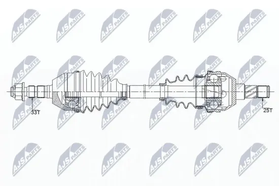 Antriebswelle Vorderachse links NTY NPW-PL-091 Bild Antriebswelle Vorderachse links NTY NPW-PL-091