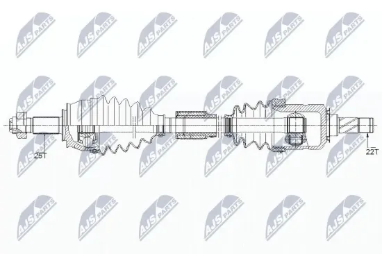 Antriebswelle Vorderachse rechts NTY NPW-PL-095 Bild Antriebswelle Vorderachse rechts NTY NPW-PL-095
