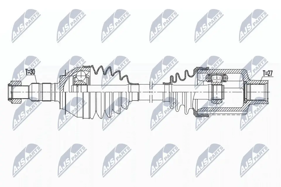 Antriebswelle Vorderachse rechts NTY NPW-PL-115