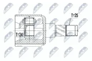 Gelenksatz, Antriebswelle Vorderachse links NTY NPW-PL-126