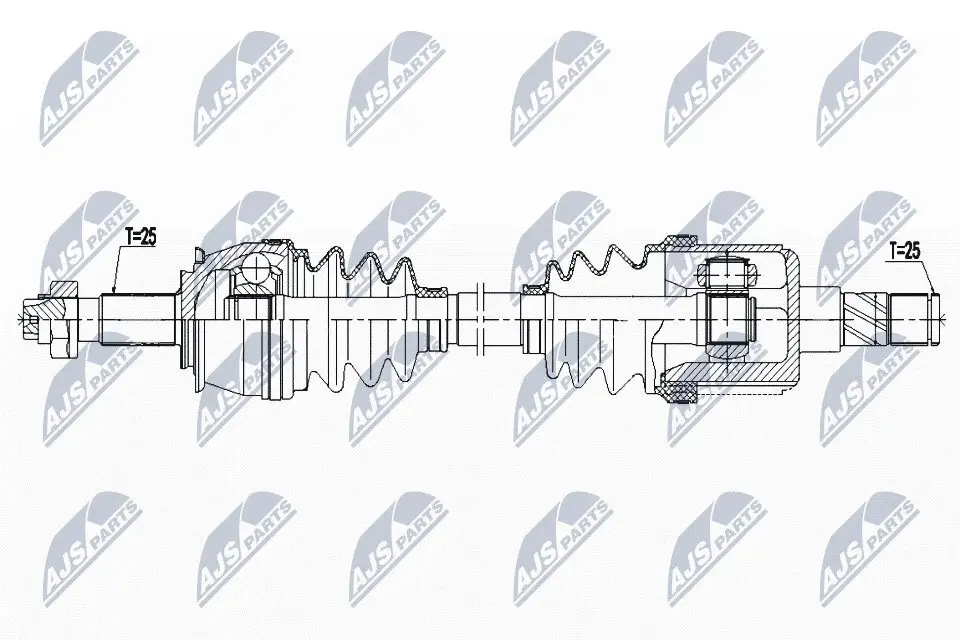 Antriebswelle NTY NPW-PL-127