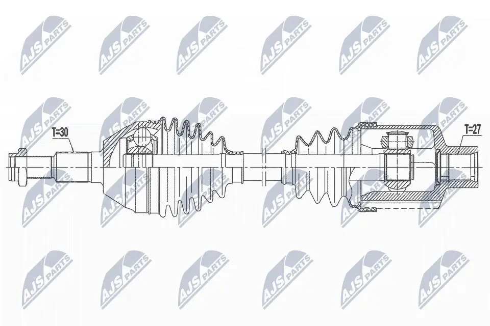 Antriebswelle Vorderachse rechts NTY NPW-PL-146