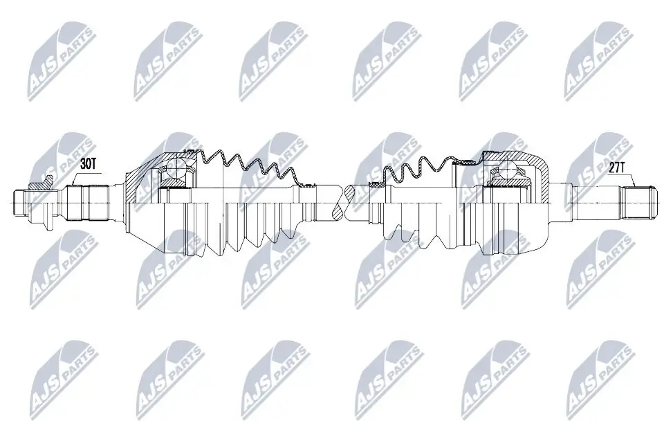 Antriebswelle Vorderachse links Vorderachse rechts NTY NPW-PL-148