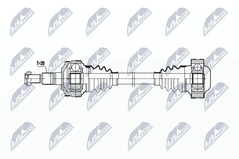 Antriebswelle Hinterachse links NTY NPW-PS-002