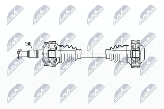 Antriebswelle Hinterachse links NTY NPW-PS-002 Bild Antriebswelle Hinterachse links NTY NPW-PS-002