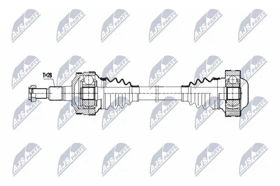 Antriebswelle Hinterachse rechts NTY NPW-PS-003