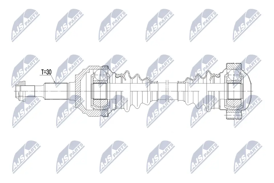 Antriebswelle Hinterachse links NTY NPW-PS-013
