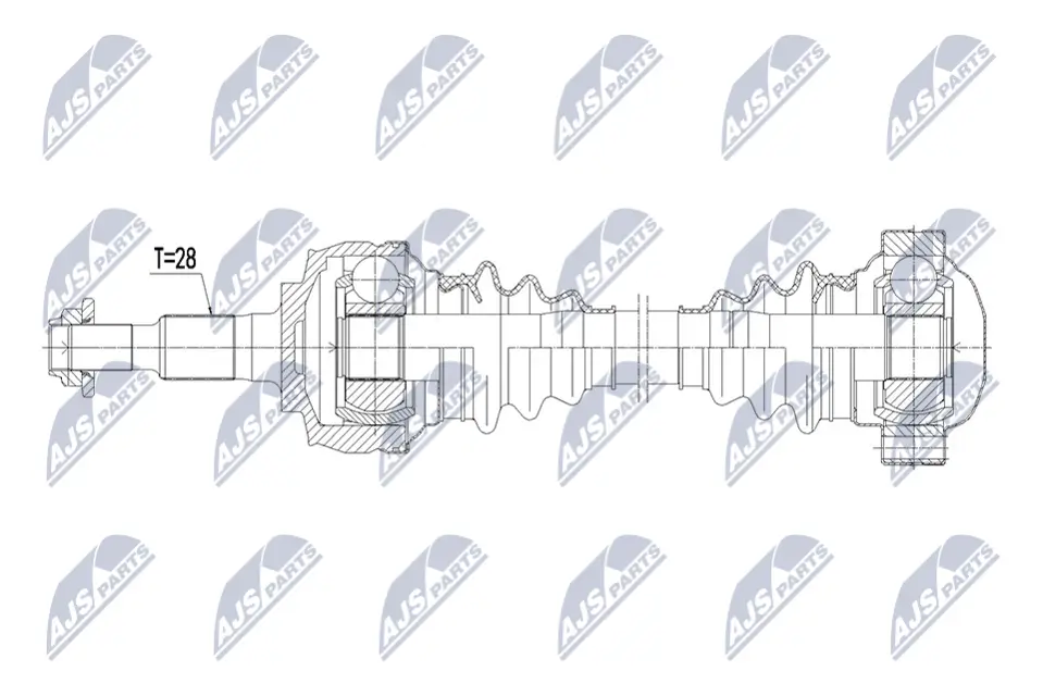 Antriebswelle NTY NPW-PS-017