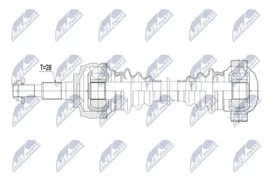 Antriebswelle NTY NPW-PS-017 Bild Antriebswelle NTY NPW-PS-017