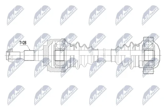 Antriebswelle NTY NPW-PS-020 Bild Antriebswelle NTY NPW-PS-020