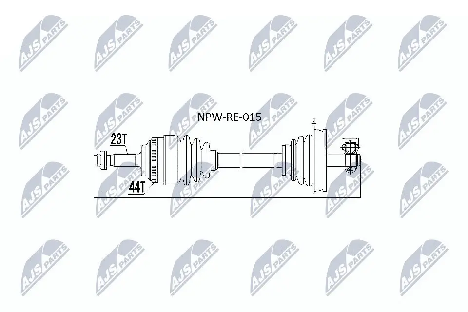 Antriebswelle Vorderachse NTY NPW-RE-015