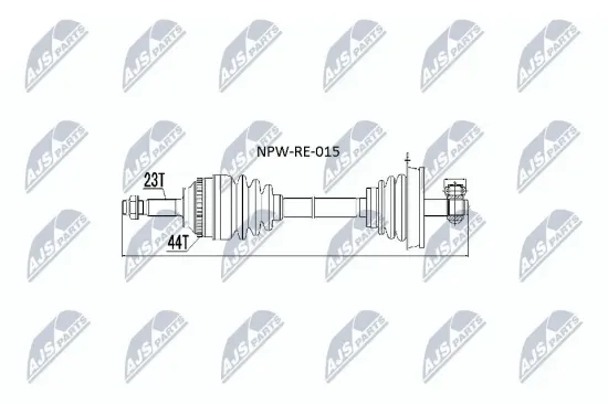 Antriebswelle Vorderachse NTY NPW-RE-015 Bild Antriebswelle Vorderachse NTY NPW-RE-015