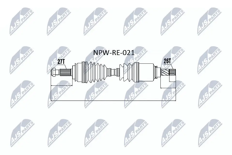 Antriebswelle NTY NPW-RE-021